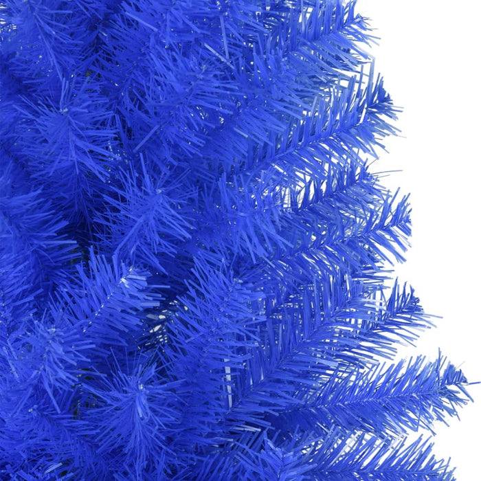 Albero di Natale Artificiale con Base Blu in PVC