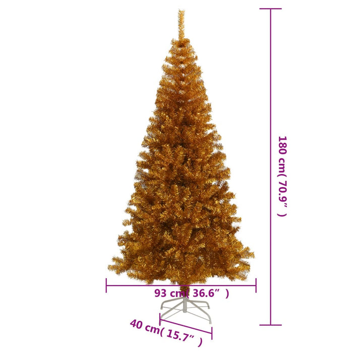 Albero di Natale Artificiale con Supporto in Varianti di Colore e Dimensioni