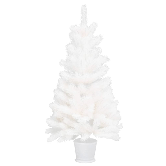 Albero di Natale Artificiale con Aghi Realistici Bianco