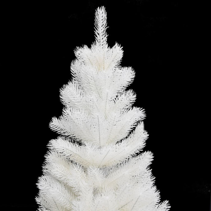 Albero di Natale Artificiale con Aghi Realistici Bianco