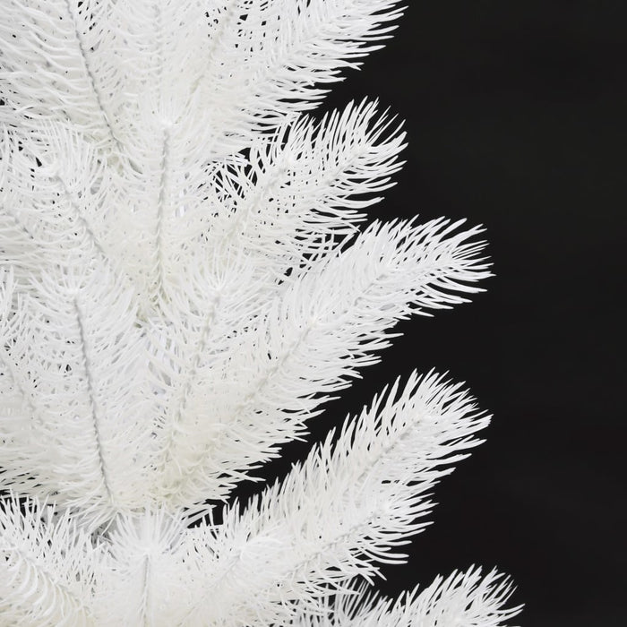 Albero di Natale Artificiale con Aghi Realistici Bianco