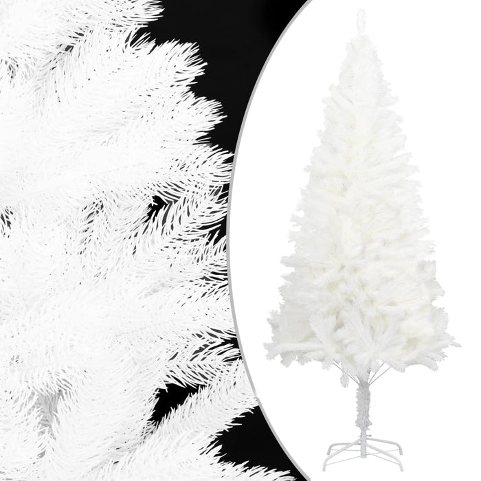 Albero di Natale Artificiale con Aghi Realistici Bianco