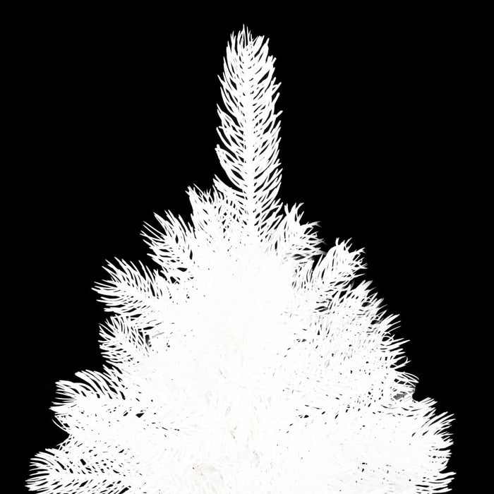 Albero di Natale Artificiale con Aghi Realistici Bianco