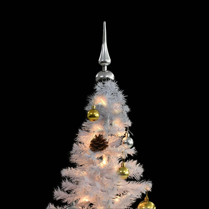 Albero di Natale Artificiale Preilluminato con Palline