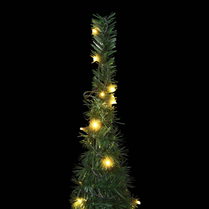 Albero di Natale Artificiale Apribile Preilluminato Verde