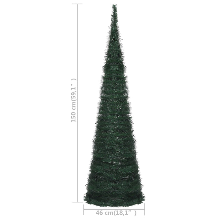 Albero di Natale Artificiale Apribile Preilluminato Verde