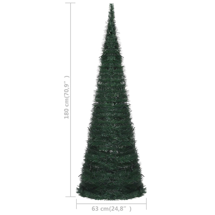 Albero di Natale Artificiale Apribile Preilluminato Verde