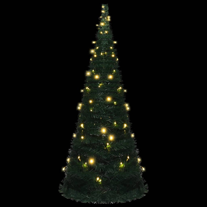 Albero di Natale Artificiale Apribile Preilluminato Verde