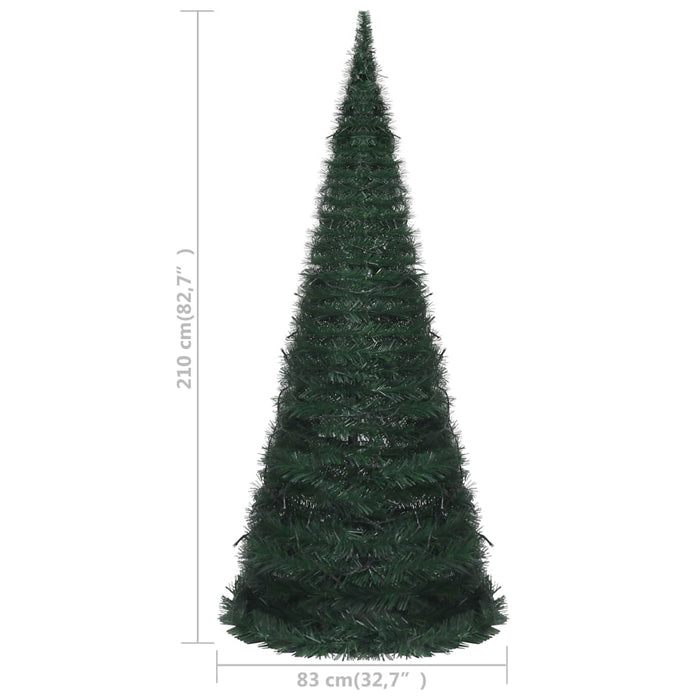 Albero di Natale Artificiale Apribile Preilluminato Verde