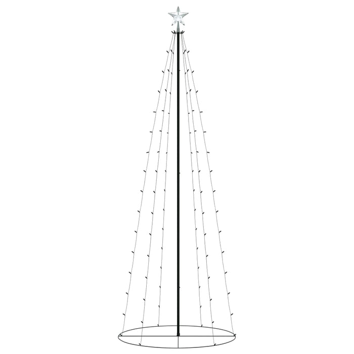 Albero di Natale a Cono con LED Bianco Caldo e Freddo