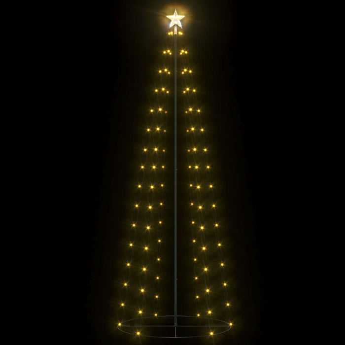 Albero di Natale a Cono con LED Bianco Caldo e Freddo