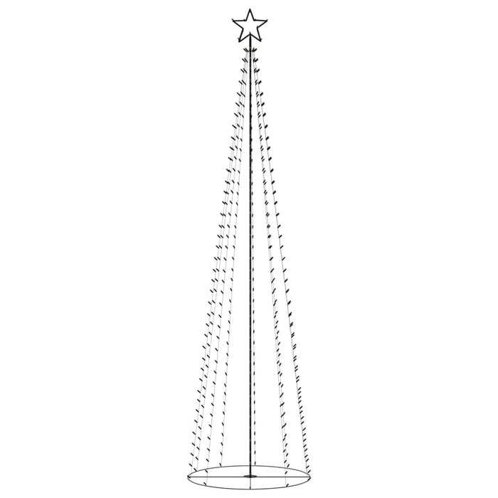 Albero di Natale a Cono con LED Bianco Caldo e Freddo