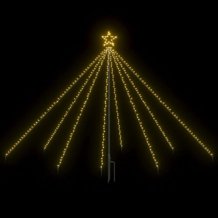 Albero di Natale a Cascata Luci LED Interni Esterni con diverse opzioni di LED e lunghezze