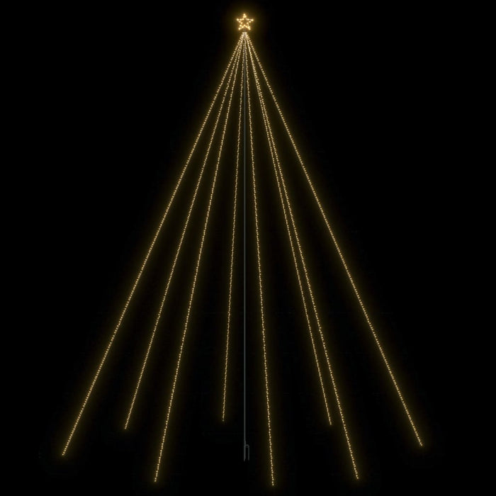 Albero di Natale a Cascata Luci LED Interni Esterni con diverse opzioni di LED e lunghezze