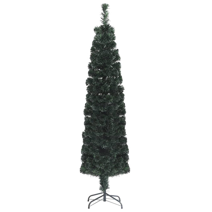 Albero Natale Artificiale Sottile Supporto Fibra Ottica