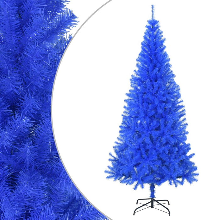 Albero di Natale Artificiale con Base Blu in PVC