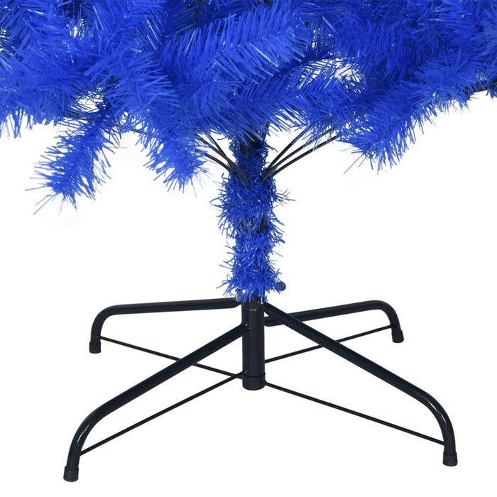 Albero di Natale Artificiale con Base Blu in PVC