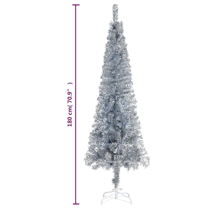 Albero di Natale Sottile Argento in diverse misure