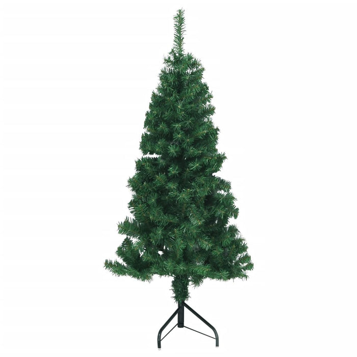 Albero di Natale Artificiale ad Angolo con Supporto Verde in PVC