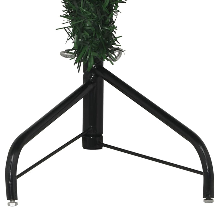 Albero di Natale Artificiale ad Angolo con Supporto Verde in PVC