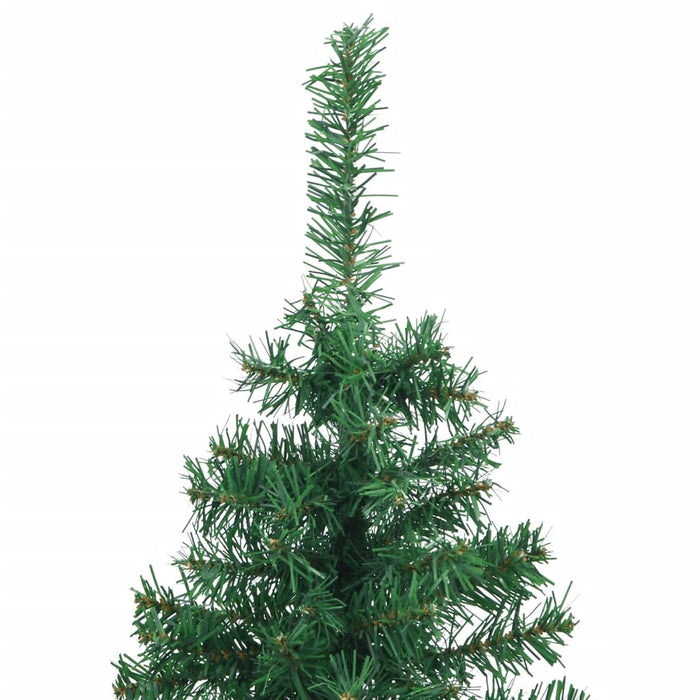 Albero di Natale Artificiale ad Angolo con Supporto Verde in PVC