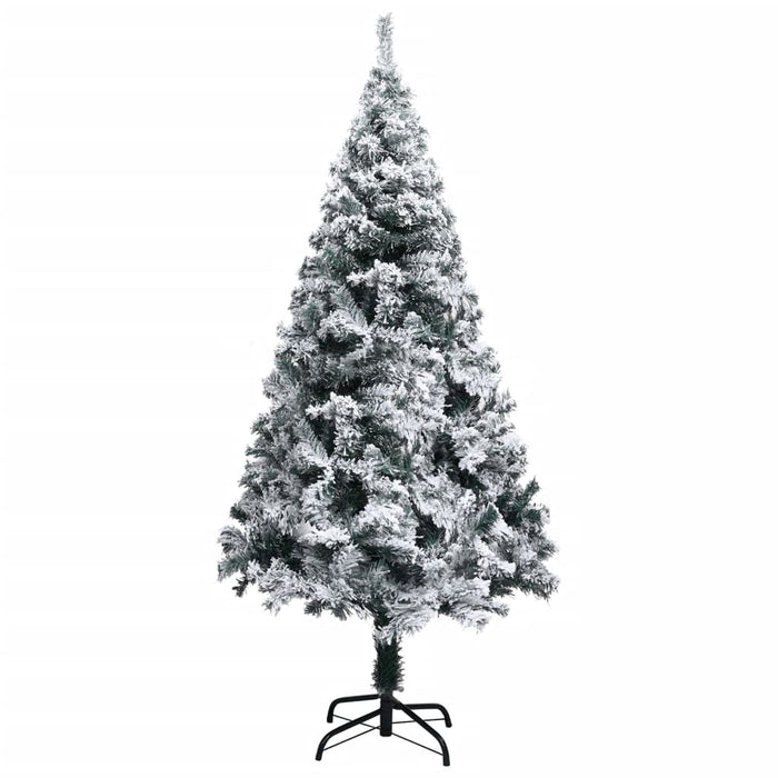 Albero di Natale Artificiale con Neve Floccata e LED in diverse dimensioni e materiali