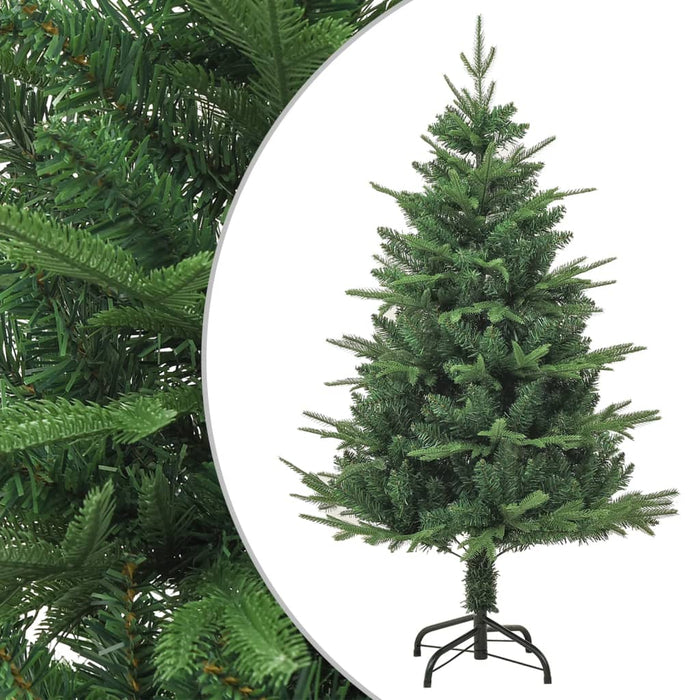 Albero di Natale con Pigne Verde e Bianco in PVC e PE Artificiale