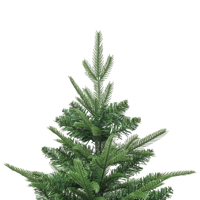 Albero di Natale con Pigne Verde e Bianco in PVC e PE Artificiale