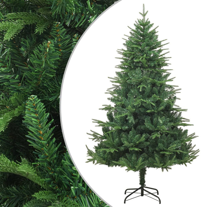 Albero di Natale con Pigne Verde e Bianco in PVC e PE Artificiale