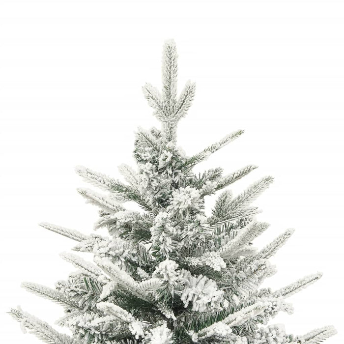 Albero di Natale Artificiale con Neve Verde in PVC e PE