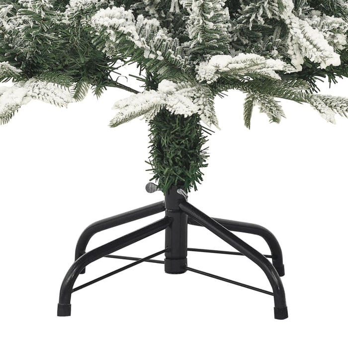 Albero di Natale Artificiale con Neve Verde in PVC e PE