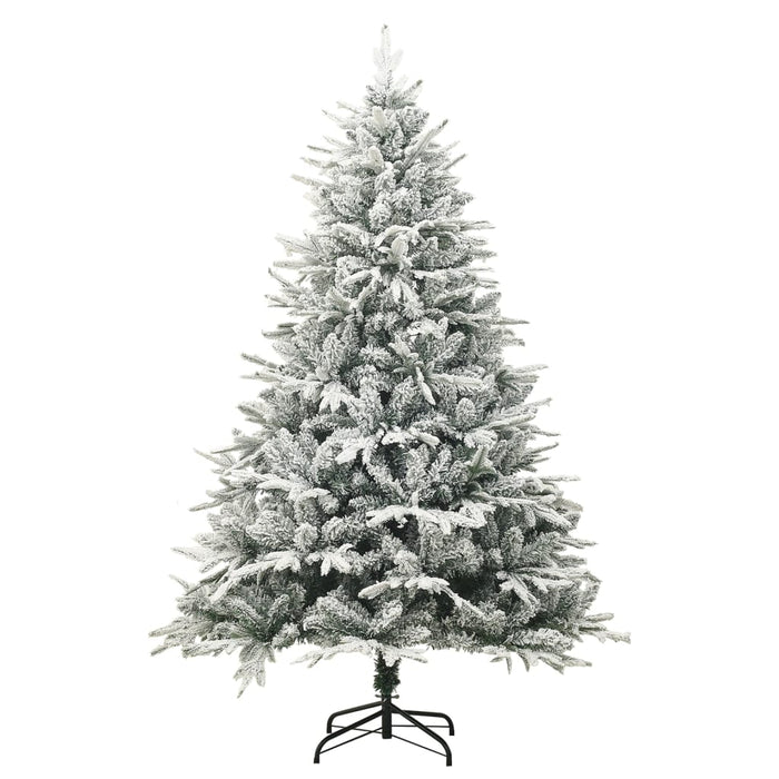 Albero di Natale Artificiale con Neve Verde in PVC e PE