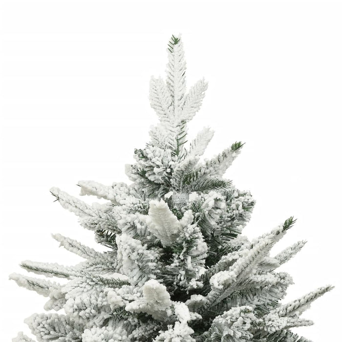 Albero di Natale Artificiale con Neve Verde in PVC e PE