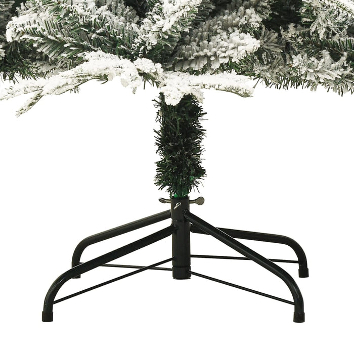 Albero di Natale Artificiale con Neve Verde in PVC e PE