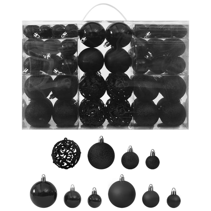 Set Palline di Natale 100 pz 3/4/6 cm