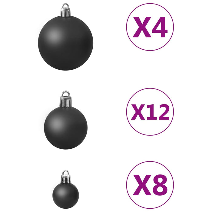 Set Palline di Natale 100 pz 3/4/6 cm