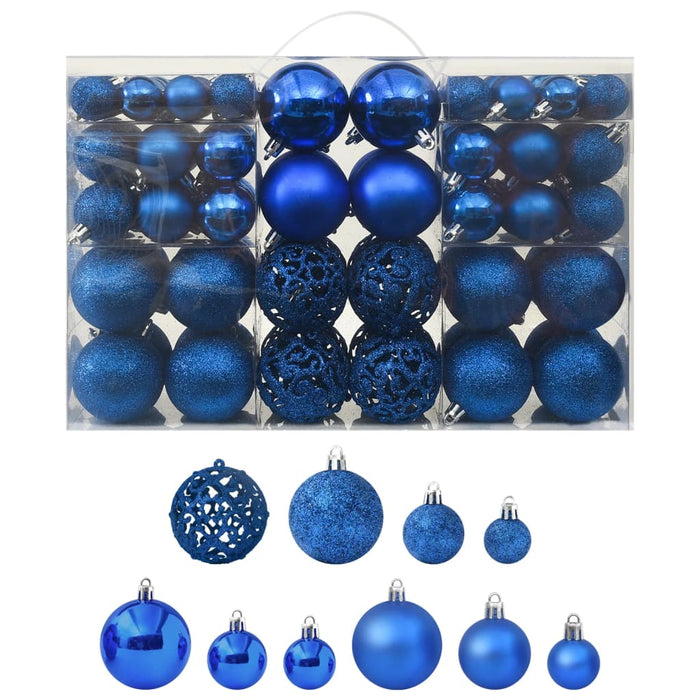 Set Palline di Natale 100 pz 3/4/6 cm