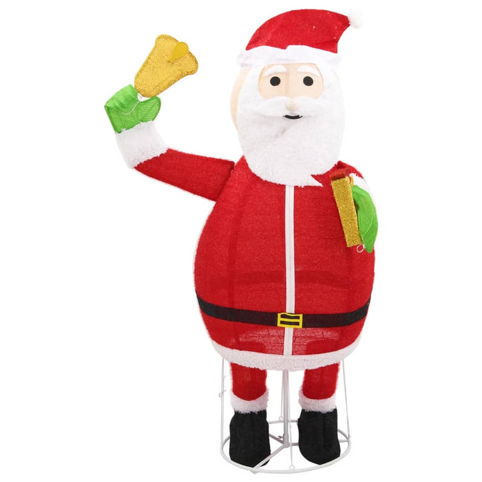 Figura Decorativa Babbo Natale con LED Tessuto Lusso