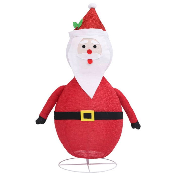 Figura Decorativa Babbo Natale con LED Tessuto Lusso