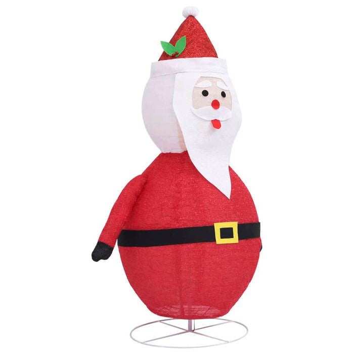 Figura Decorativa Babbo Natale con LED Tessuto Lusso