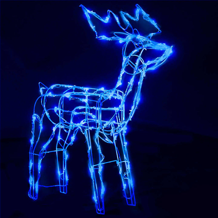 Decorazioni di Natale a Forma di Renne con LED - Set da 3 Pezzi