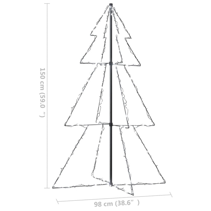 Albero di Natale a Cono con LED per Interni Esterni