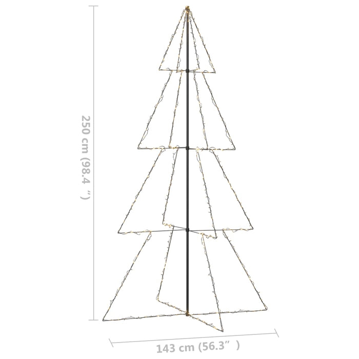 Albero di Natale a Cono con LED per Interni Esterni