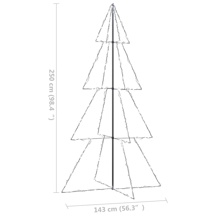 Albero di Natale a Cono con LED per Interni Esterni