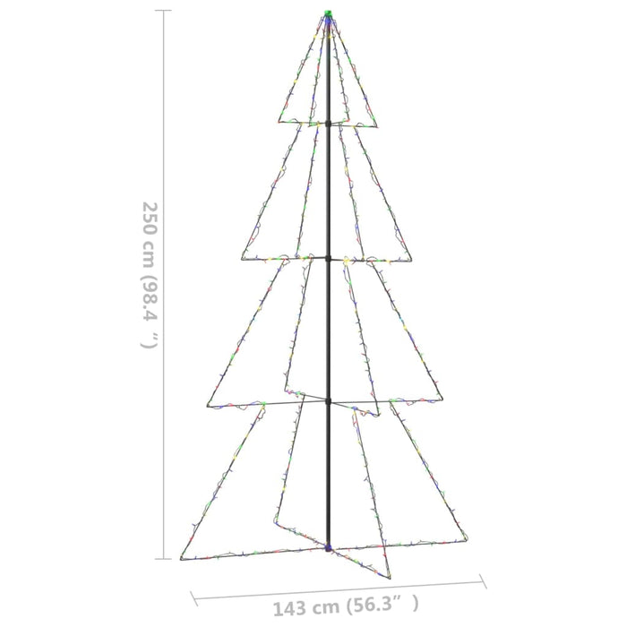 Albero di Natale a Cono con LED per Interni Esterni