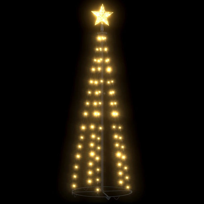 Albero di Natale a Cono con LED Bianco Caldo e Freddo