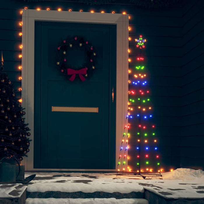 Albero di Natale a Cono Colorato con LED