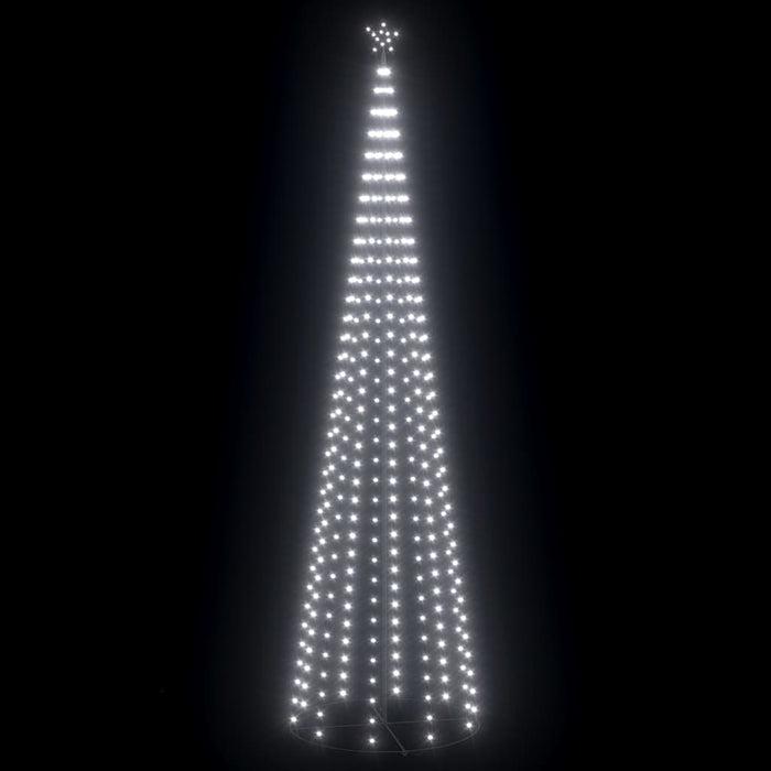 Albero di Natale a Cono con LED Bianco Caldo e Freddo