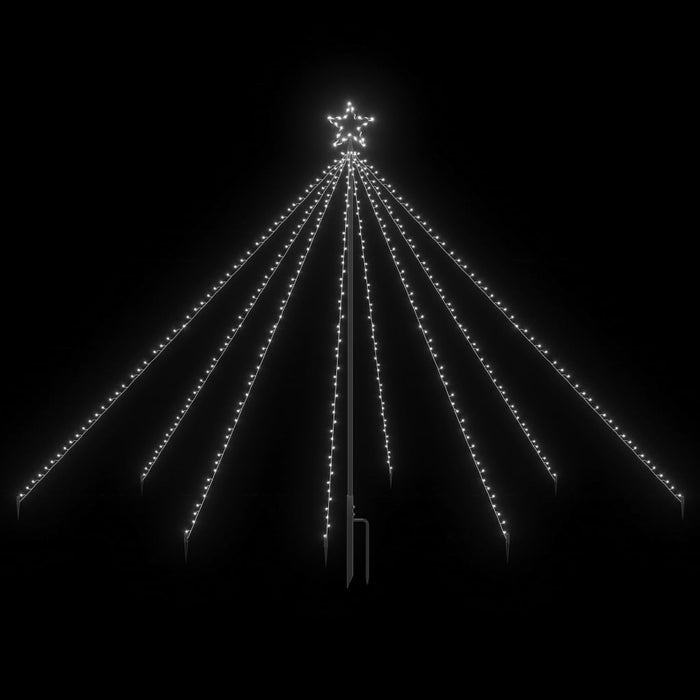 Albero di Natale a Cascata Luci LED Interni Esterni con diverse opzioni di LED e lunghezze