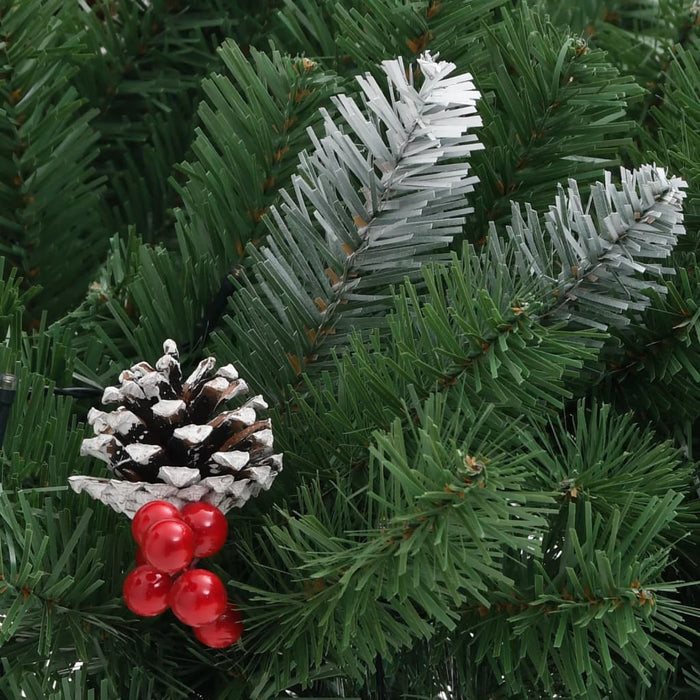 Alberi di Natale Artificiale per Viali 2 pz in PVC con LED